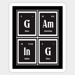 Gaming | Periodic Table Sticker